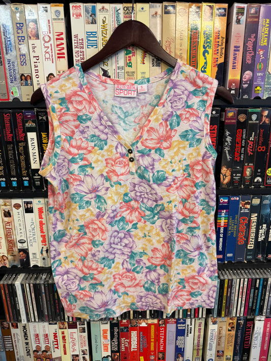 VTG Jaclyn Smith Sport Floral Tank Top